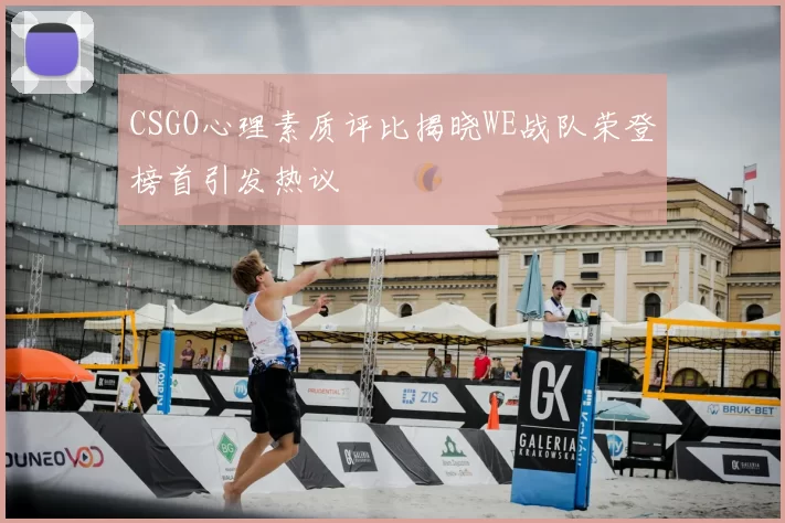 CSGO心理素质评比揭晓WE战队荣登榜首引发热议