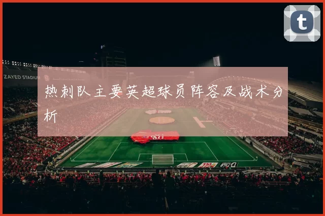 热刺队主要英超球员阵容及战术分析